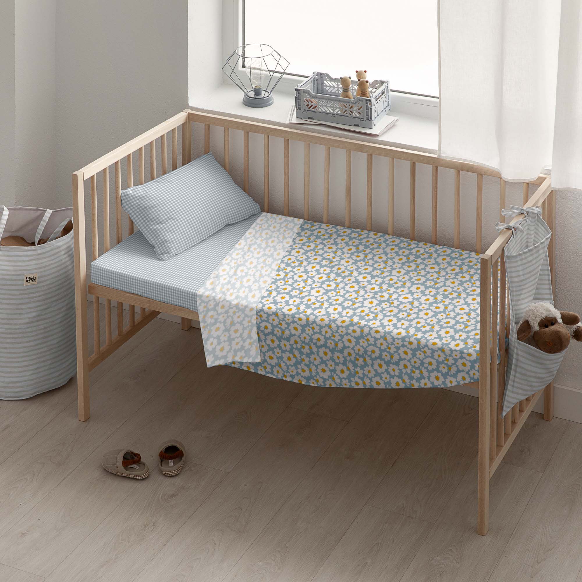 Crib top 100% cotton Xalo Blue
