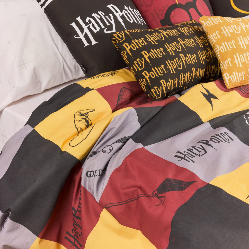 100% cotton duvet cover Hogwarts checkered