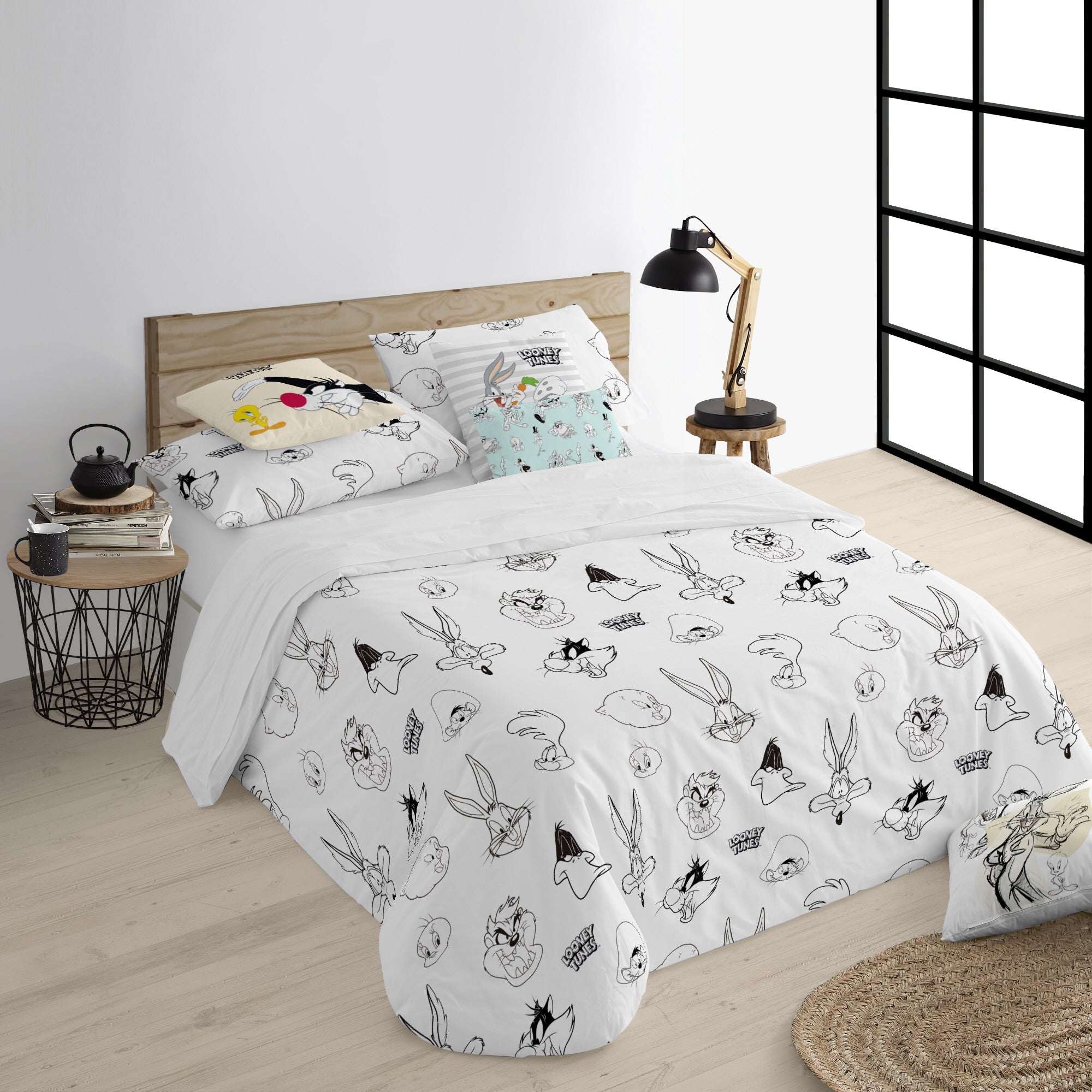 Duvet cover 100% cotton Looney B&amp;W