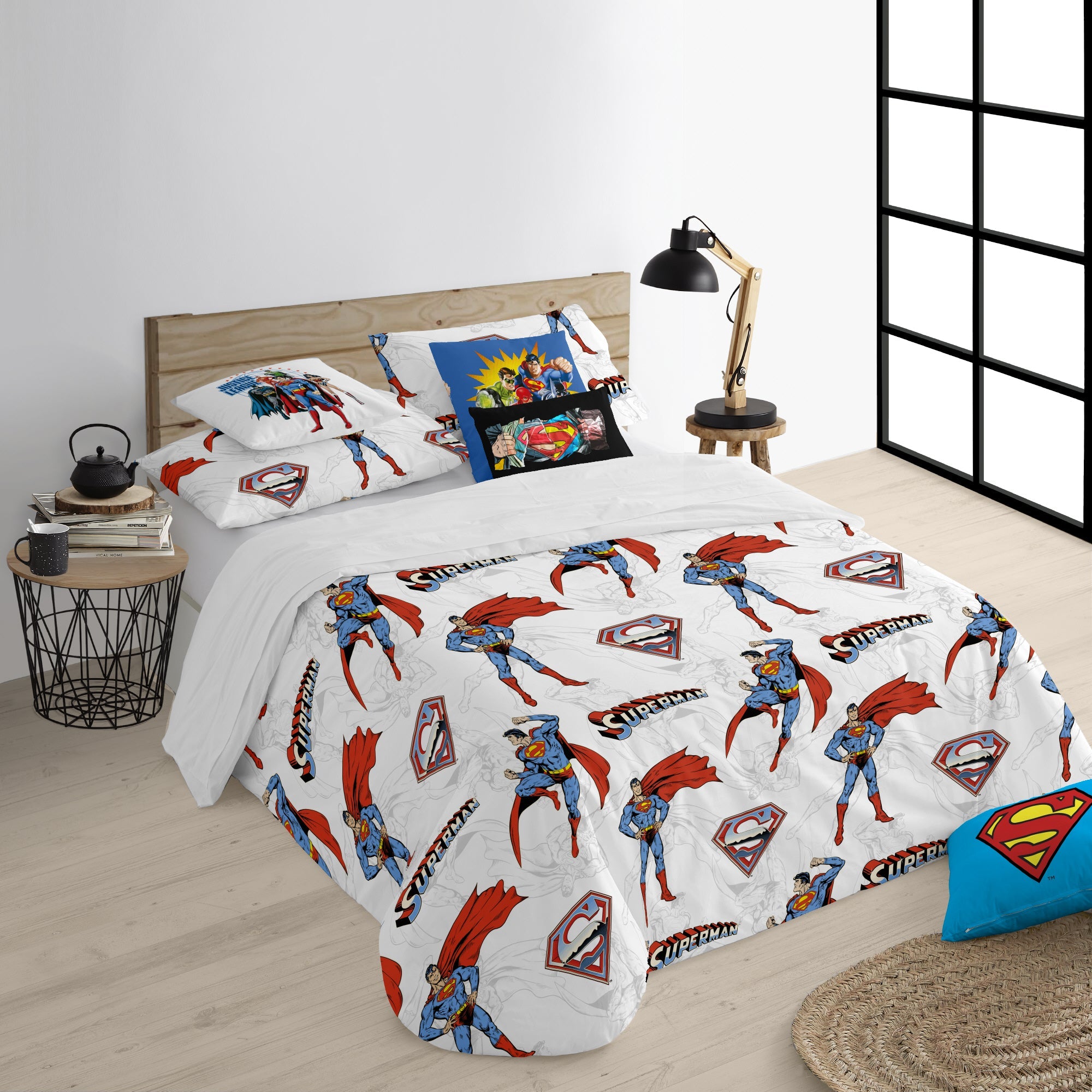 100% cotton Man of Steel duvet cover