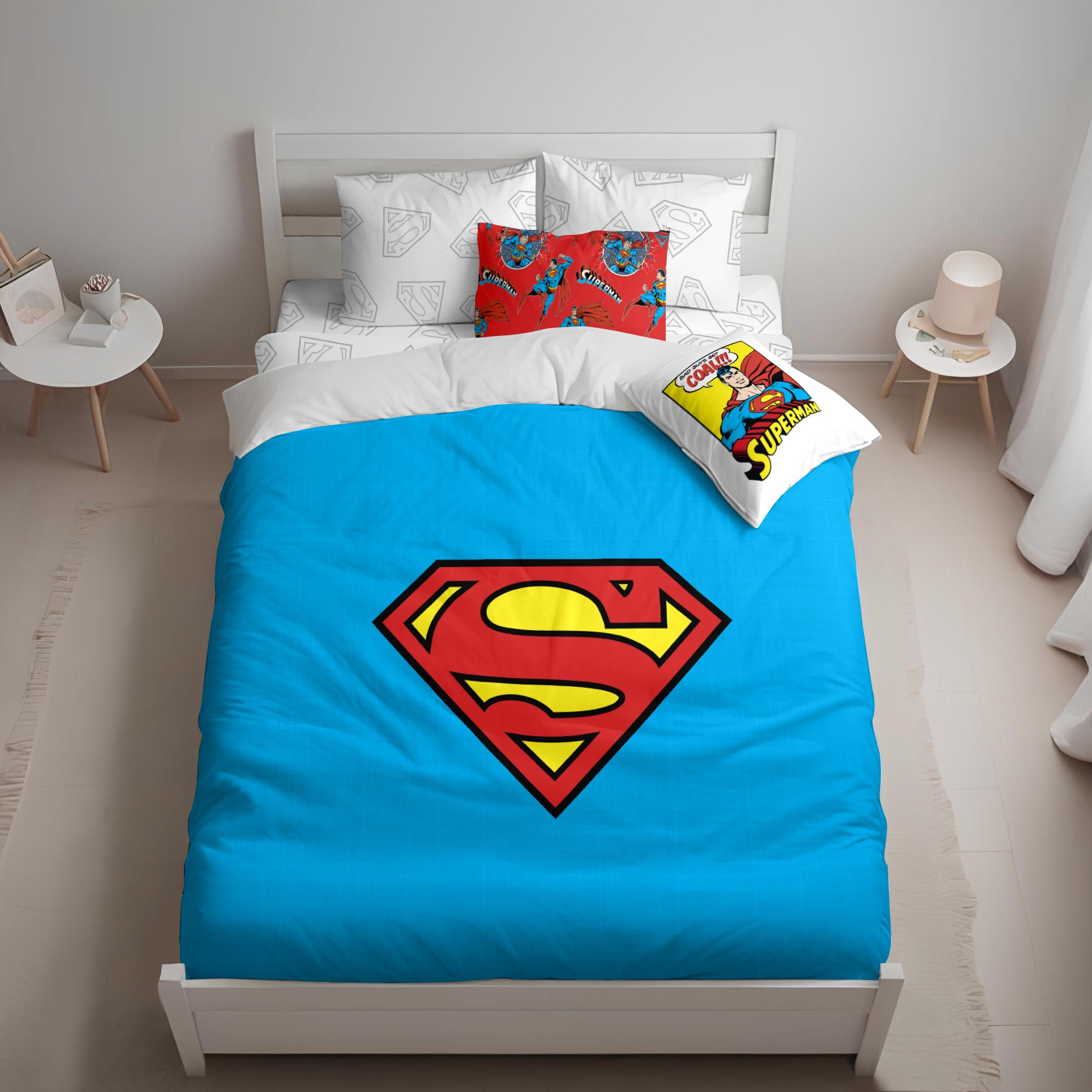 100% cotton Superman duvet cover