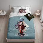 Duvet cover 100% cotton Superman Geometric