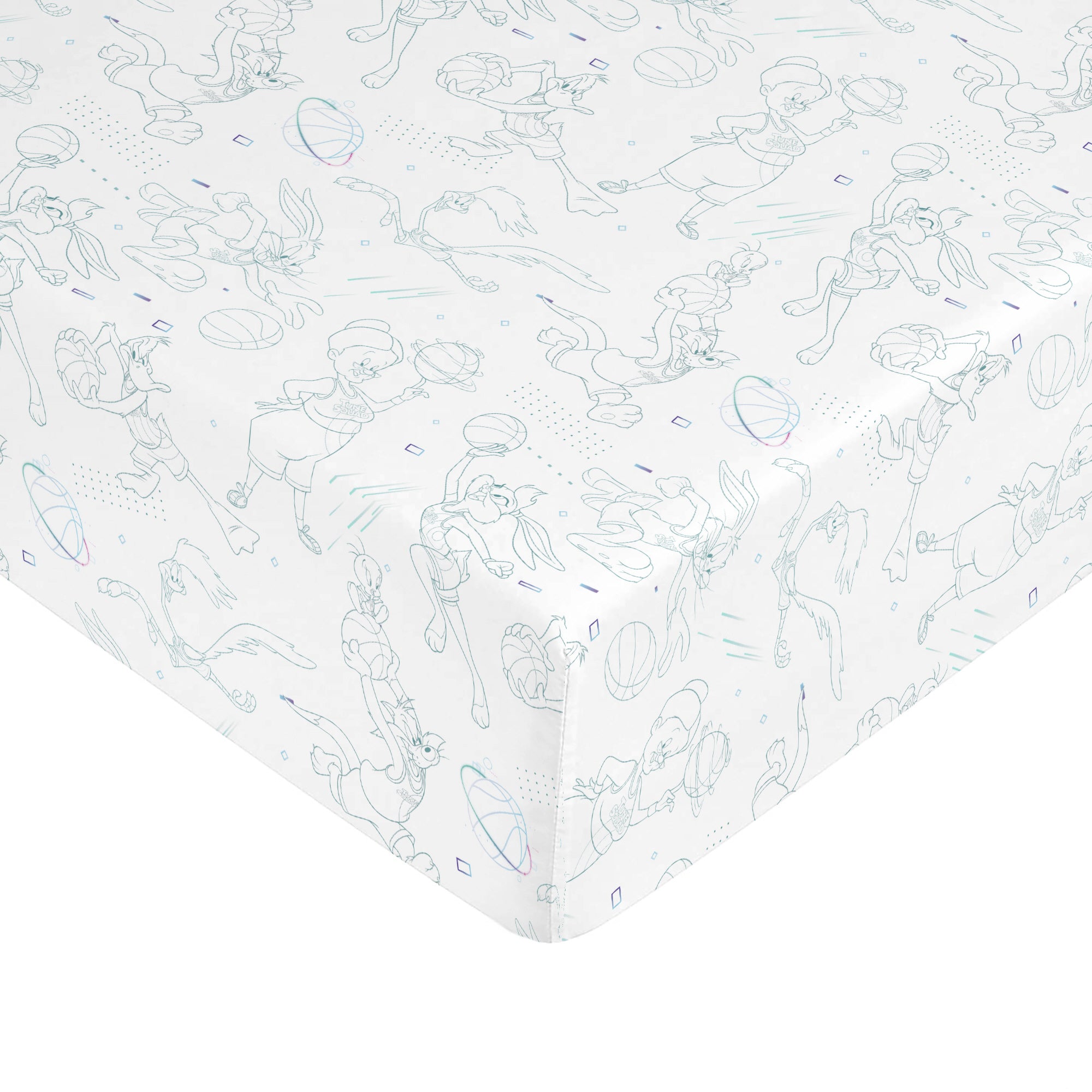 Space Jam fitted sheet 100% cotton