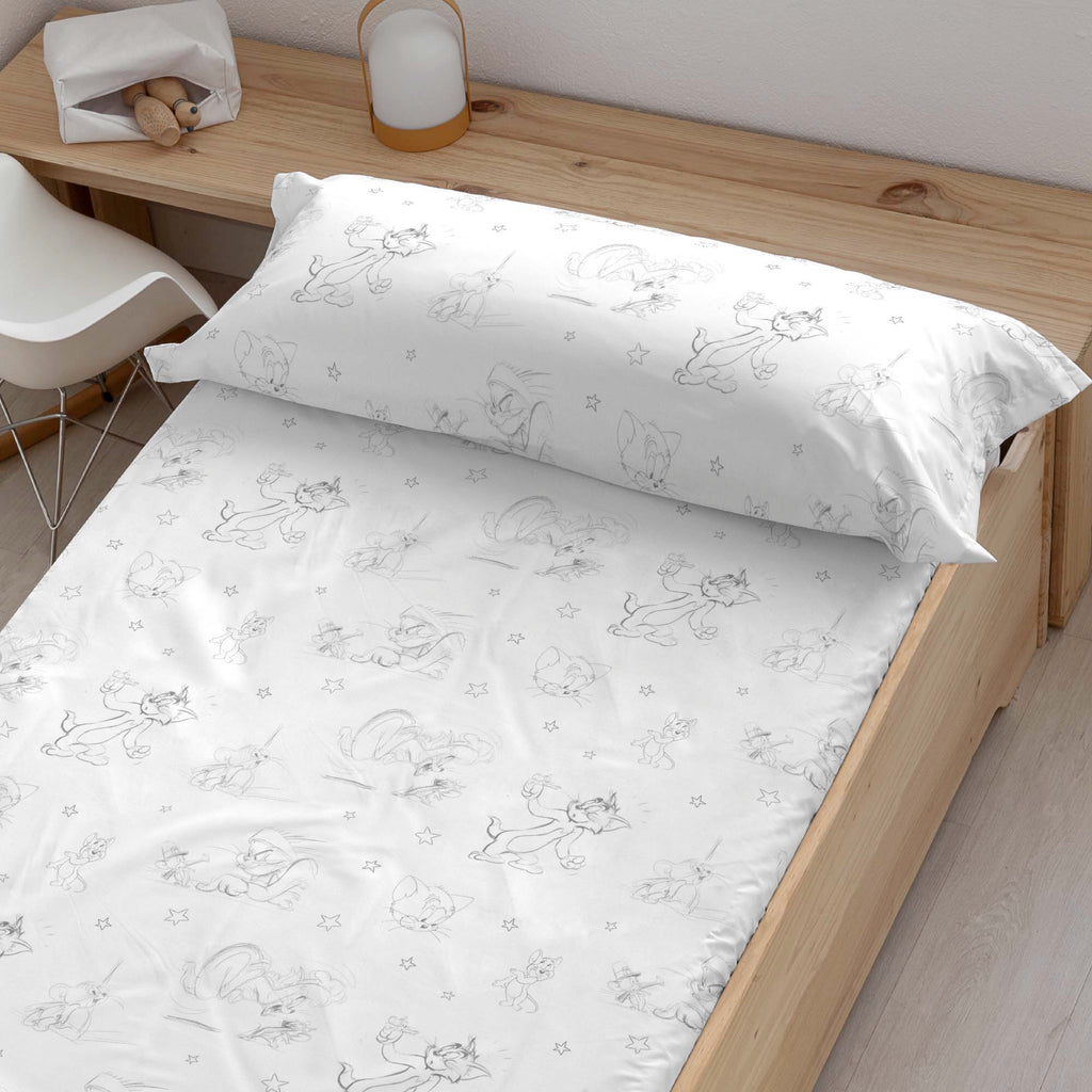 Drap housse Tom &amp; Jerry 100% coton