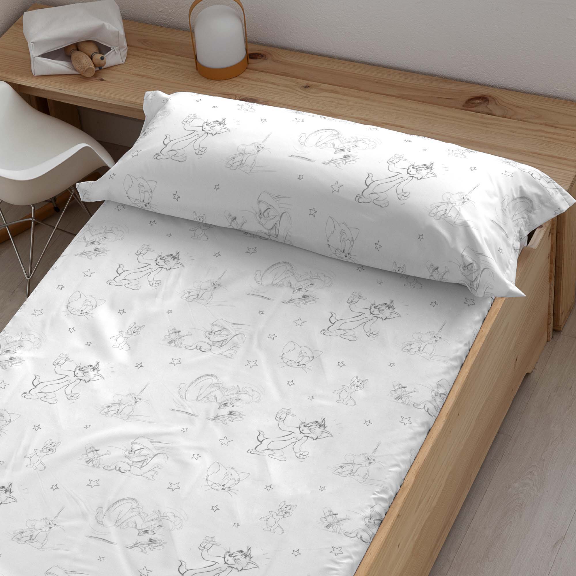 Drap housse Tom &amp; Jerry 100% coton