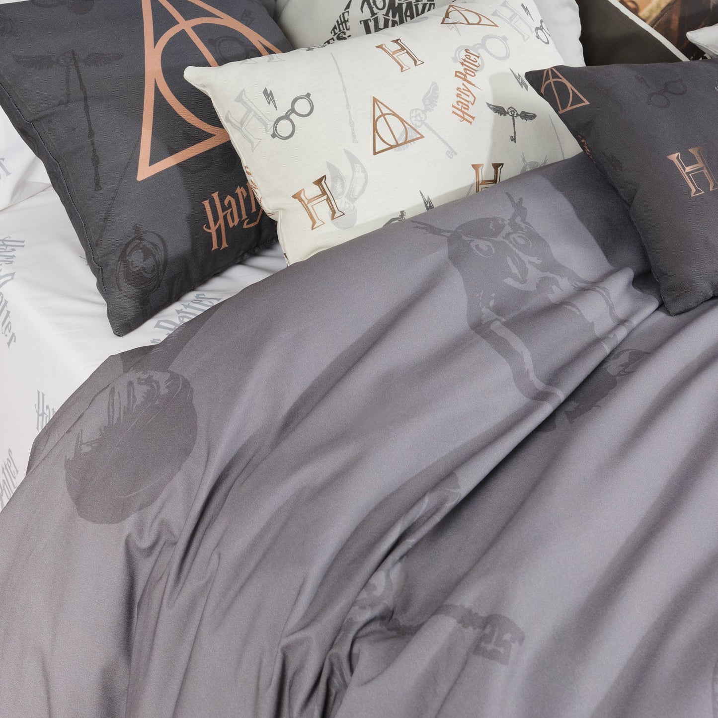 Funda nórdica 100% algodón Deathly Hallows