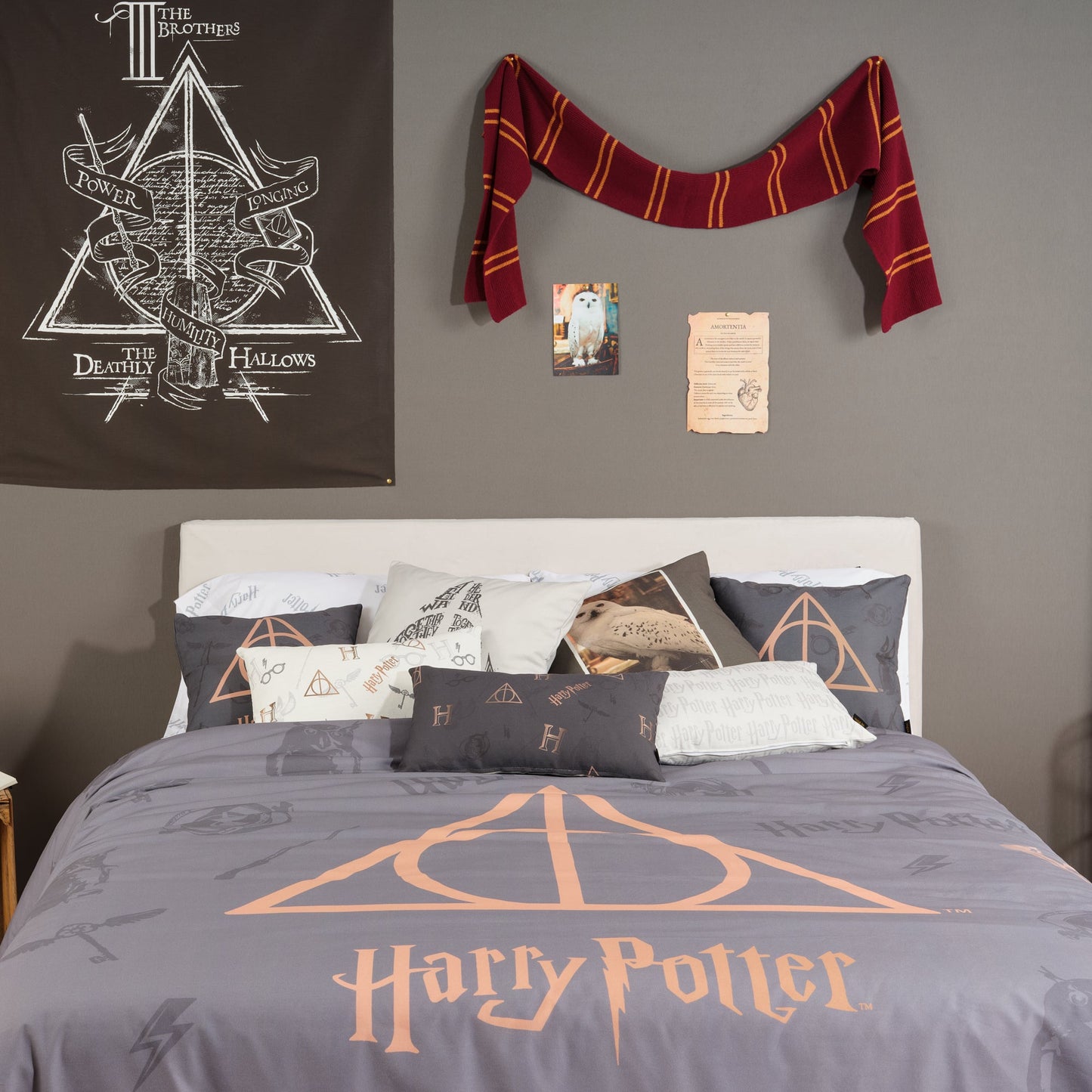 Funda nórdica 100% algodón Deathly Hallows