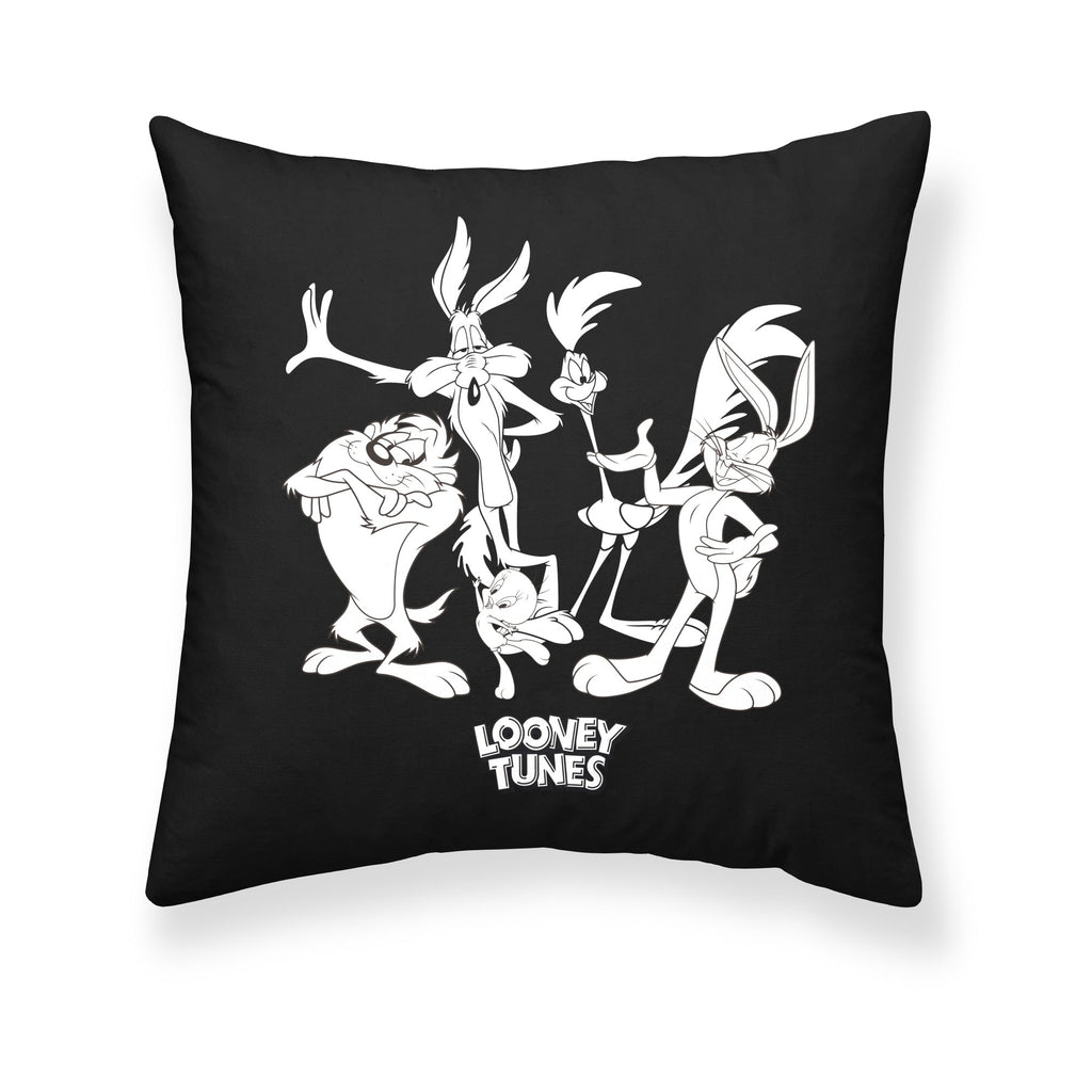 100% Cotton Cushion Cover 45x45 cm Looney Tunes B&amp;W A