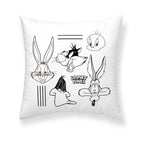 100% Cotton Cushion Cover 45x45 cm Looney Tunes B&amp;W B