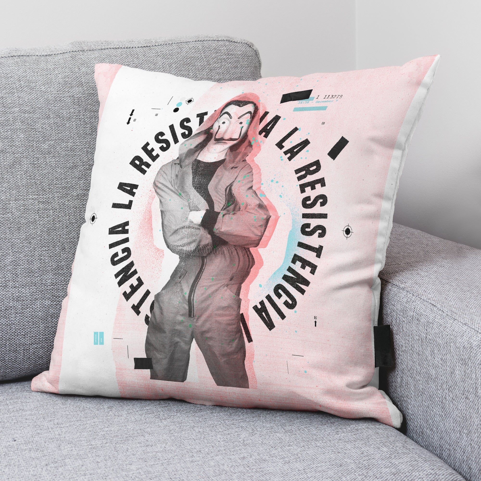 Housse de coussin 100% Coton 45x45 cm Aïkido A