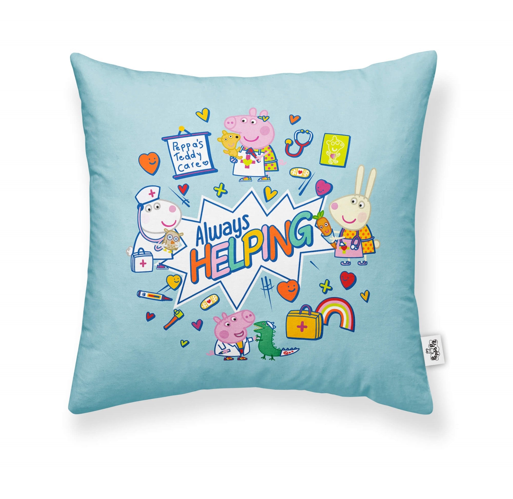 100% cotton cushion cover 45x45cm Always Helping A