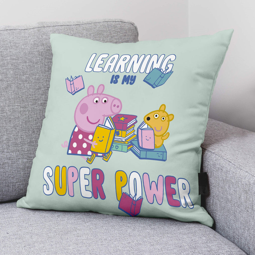 100% cotton cushion cover 45x45cm Learn A