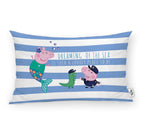 100% cotton cushion cover 30x50cm Sea C