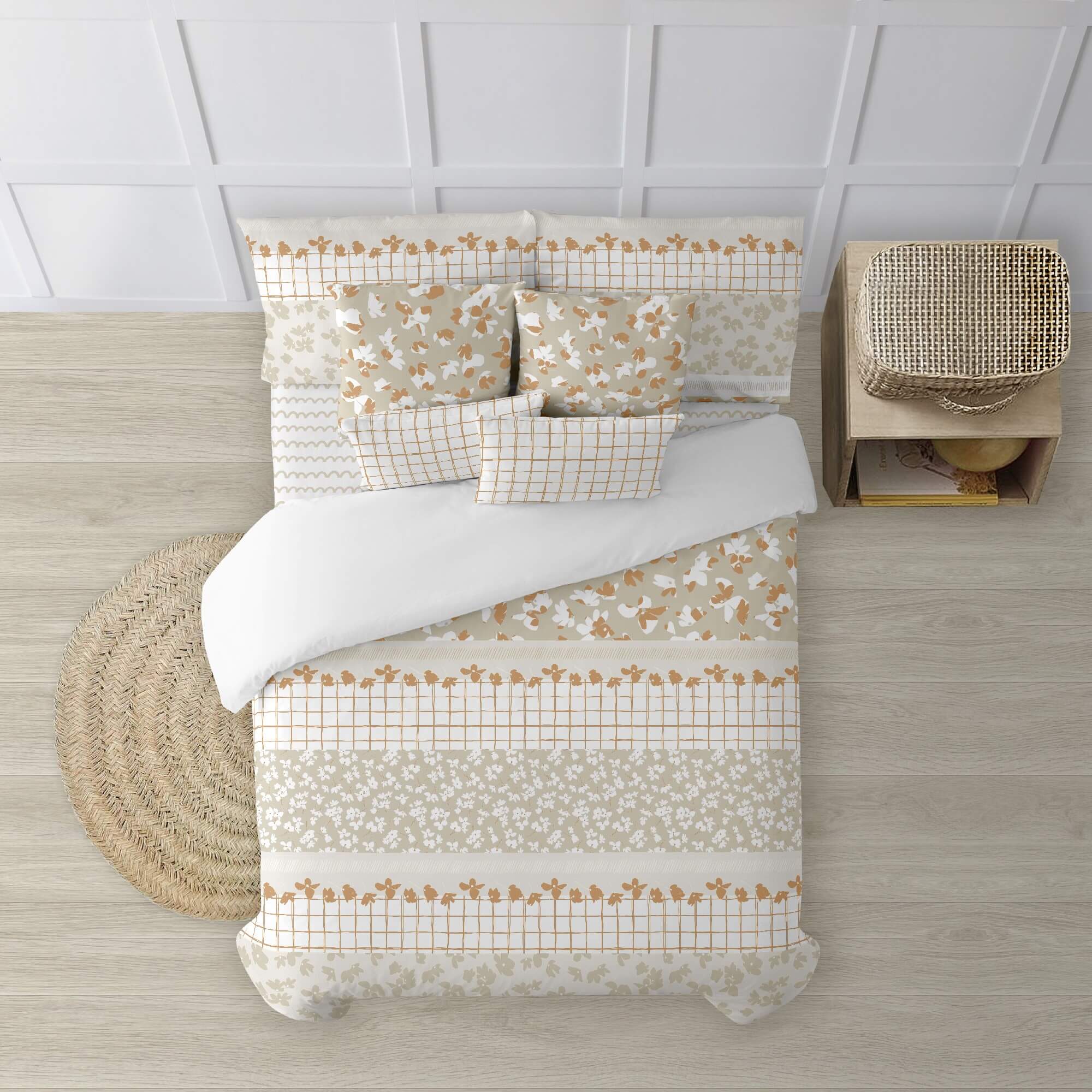 Duvet cover with bottle neck 100% cotton Volendam