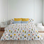Duvet cover with buttons 100% cotton Arona