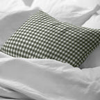 Funda de almohada 100% algodón Xmas Vichy Verde