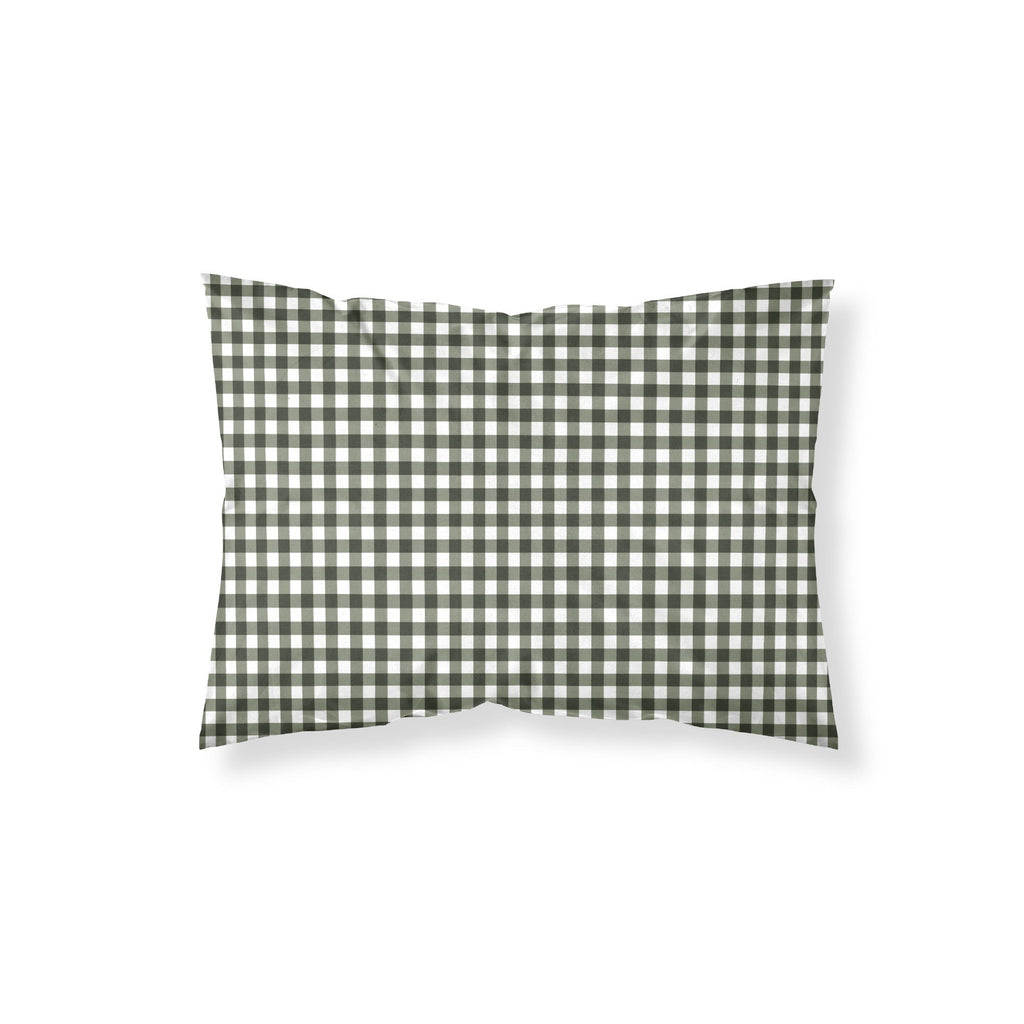 Funda de almohada 100% algodón Xmas Vichy Verde