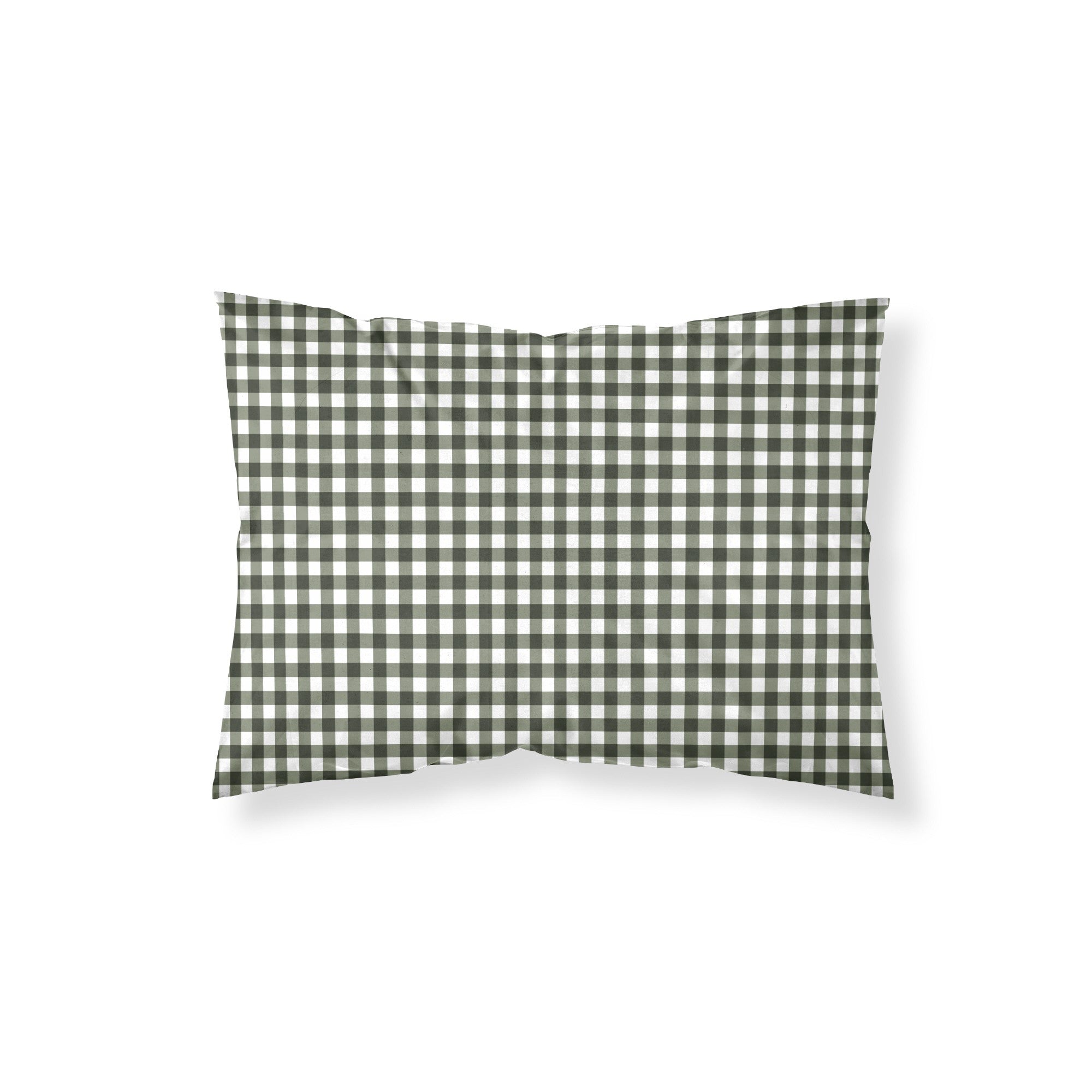 Funda de almohada 100% algodón Xmas Vichy Verde