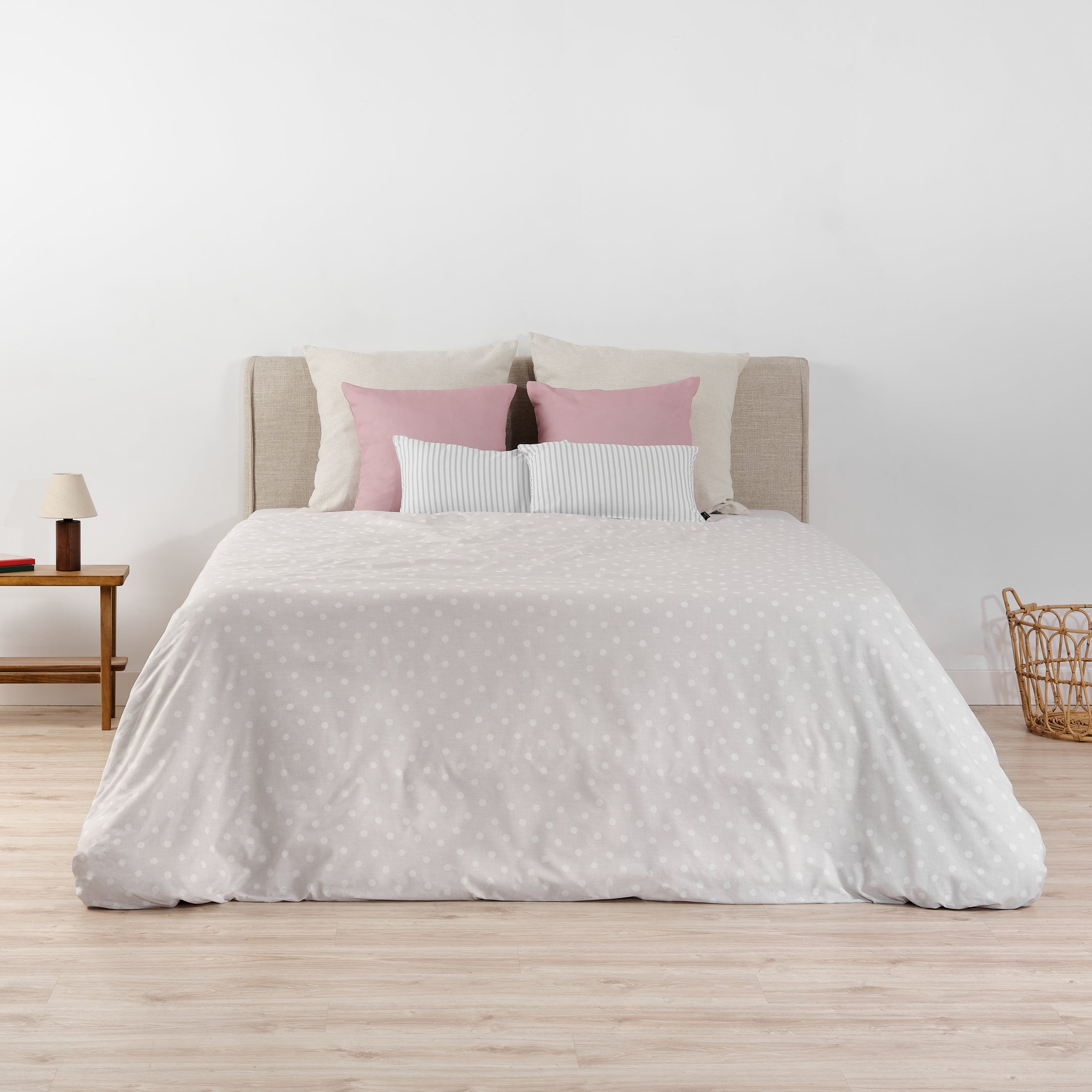 Housse de couette à boutons 100% coton Auckland