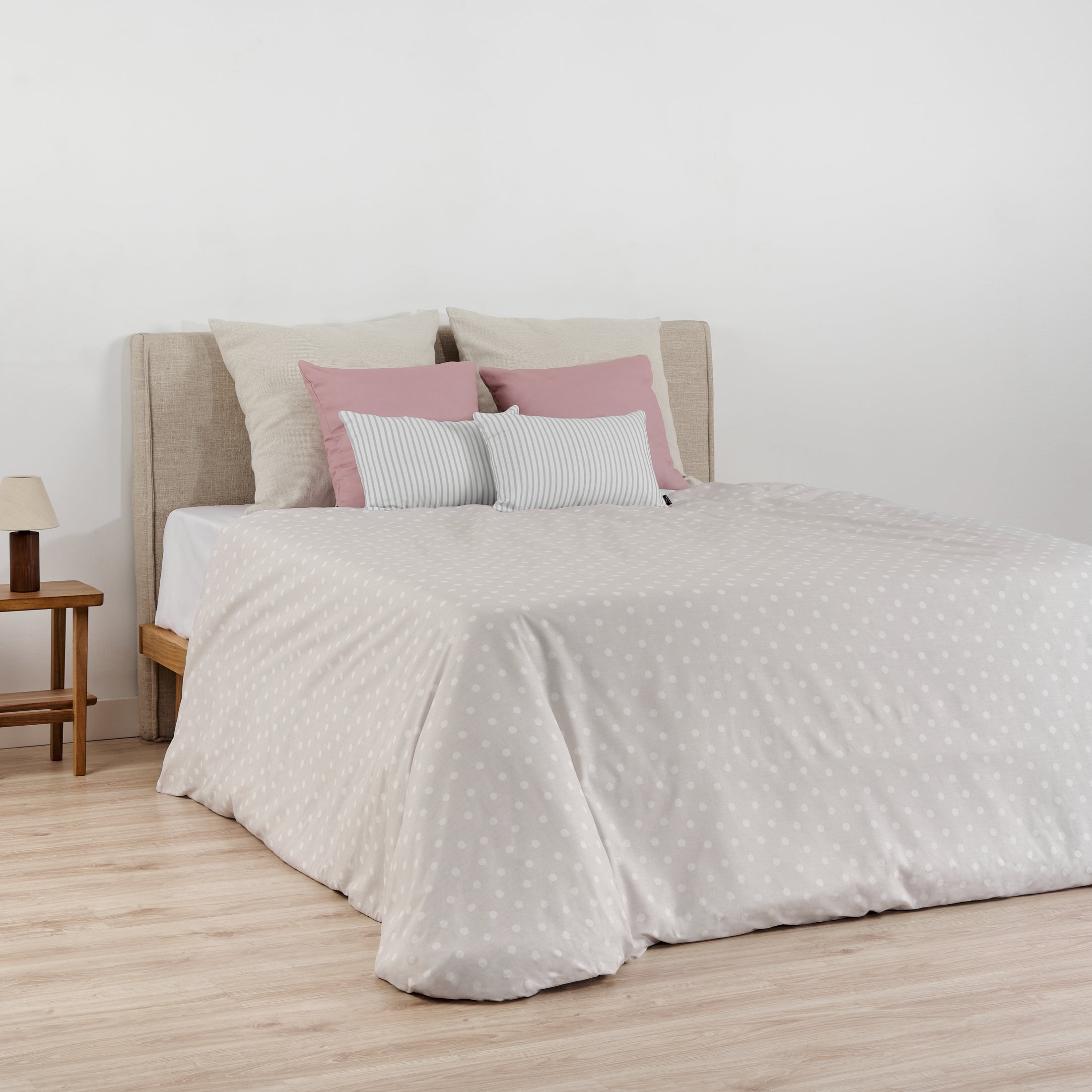 Housse de couette à boutons 100% coton Auckland