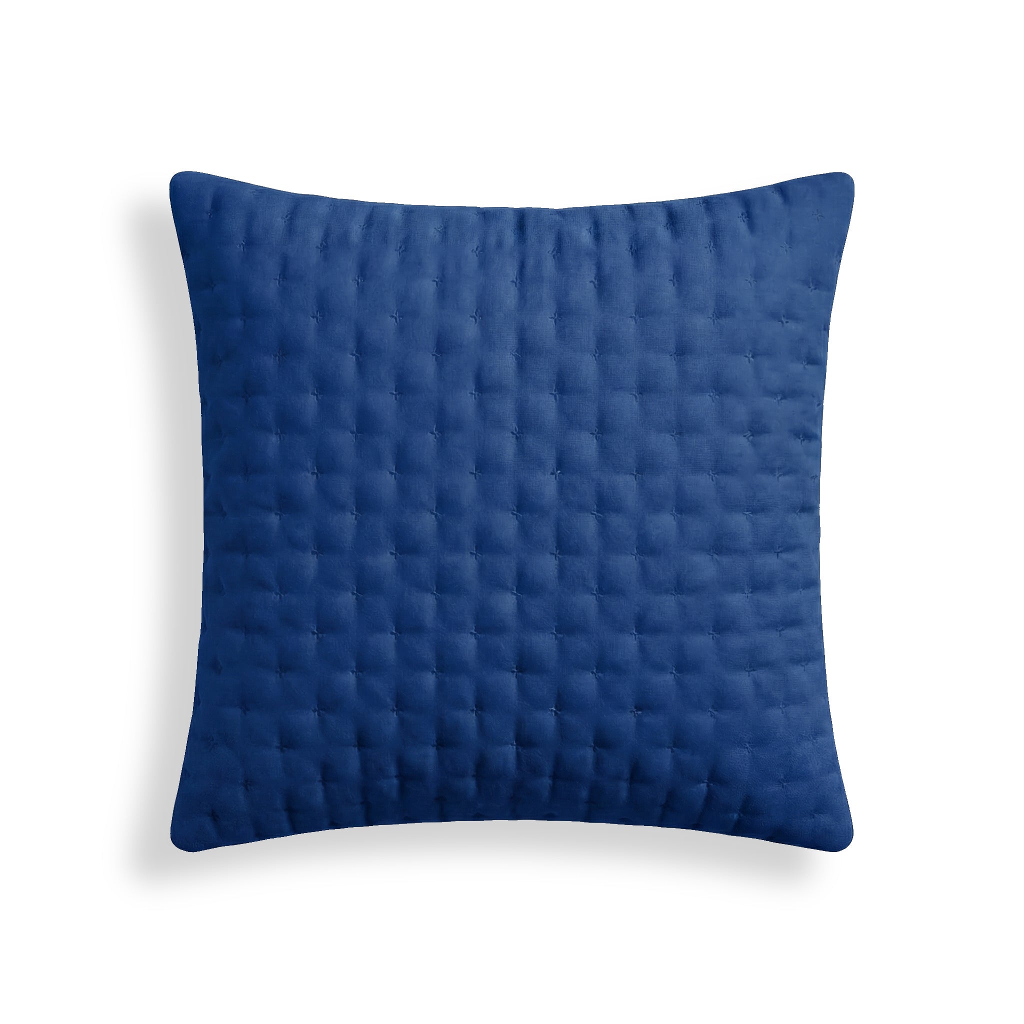 Funda de almohada lisa acolchada Azul Cobalto