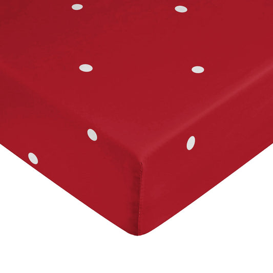 Lapland fitted sheet 47 red 100% cotton