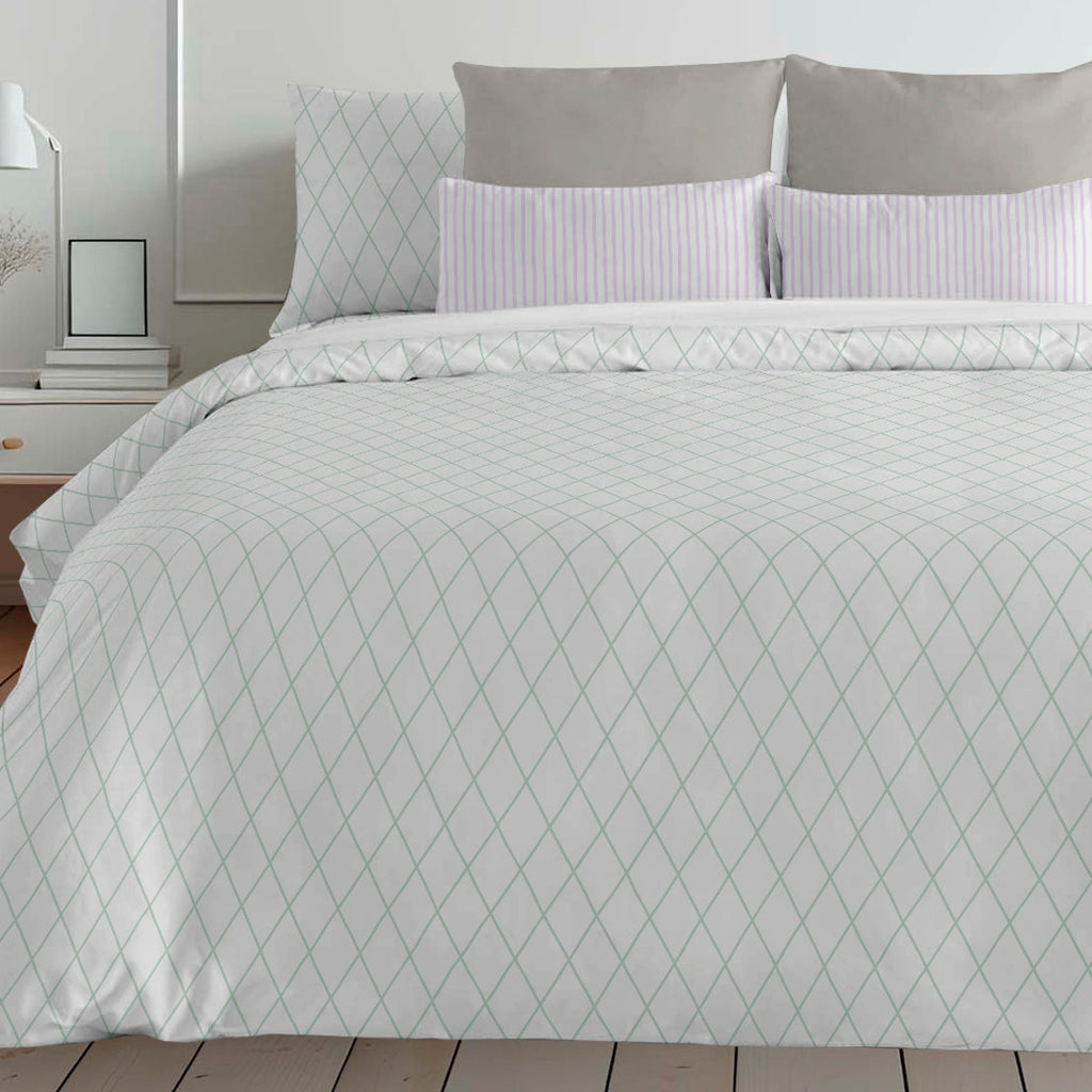 Housse de couette à boutons 100% coton Blenheim