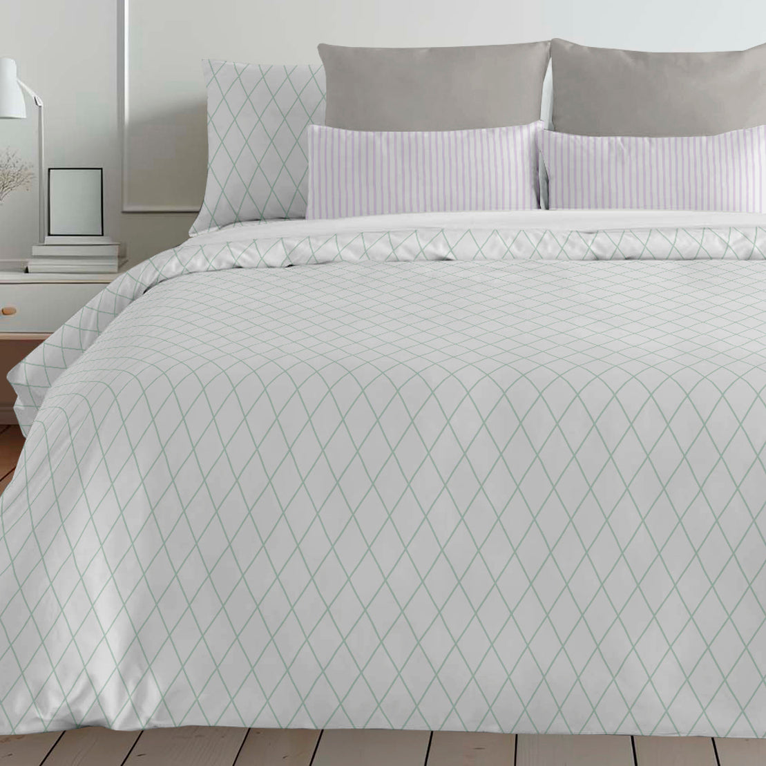 Housse de couette à boutons 100% coton Blenheim