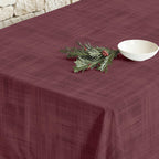 Christmas Bordeaux stain-resistant tablecloth