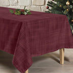 Christmas Bordeaux stain-resistant tablecloth
