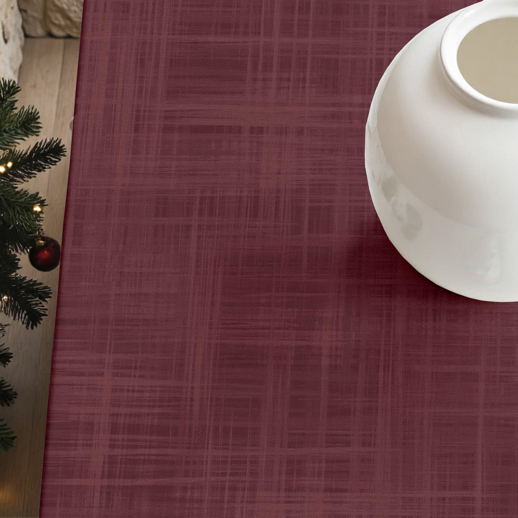 Christmas Bordeaux stain-resistant tablecloth