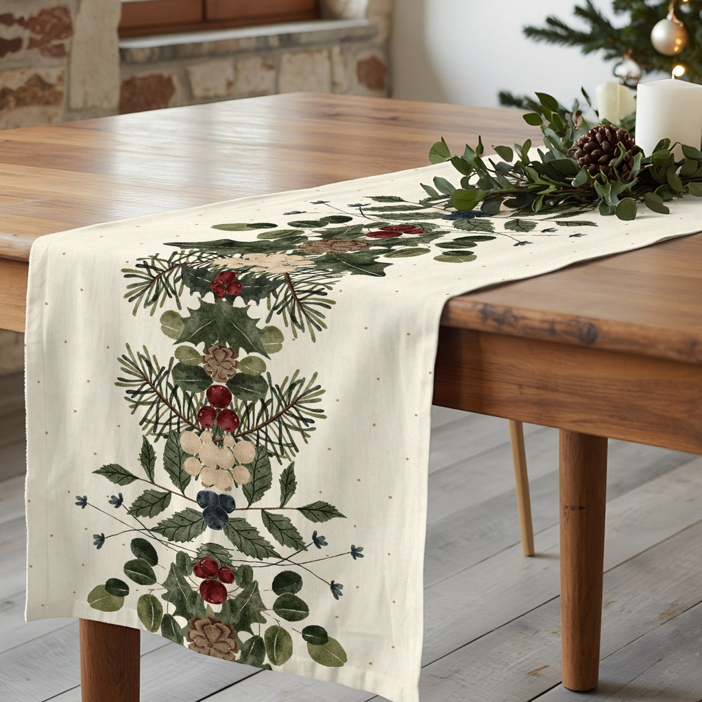 Camino de mesa Christmas Muérdago