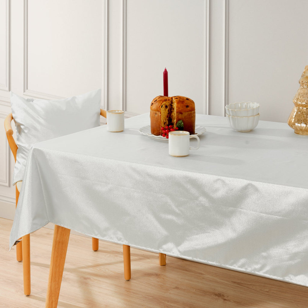 Mantel jacquard Christmas Night Plata Lurex