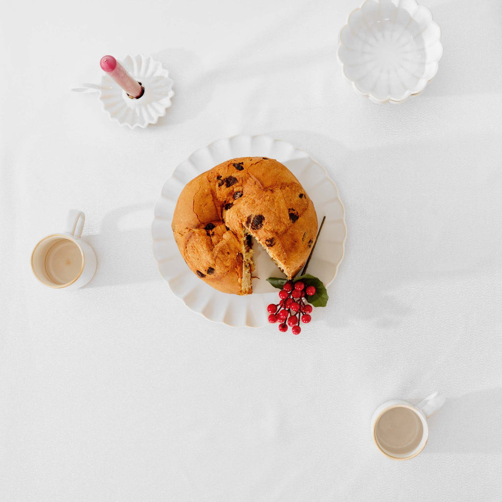 Mantel jacquard Christmas Night Plata Lurex