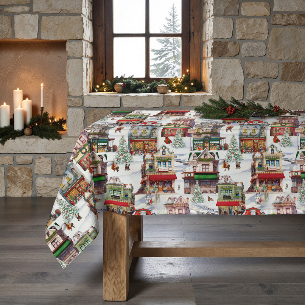 Nappe antitache Christmas City 1