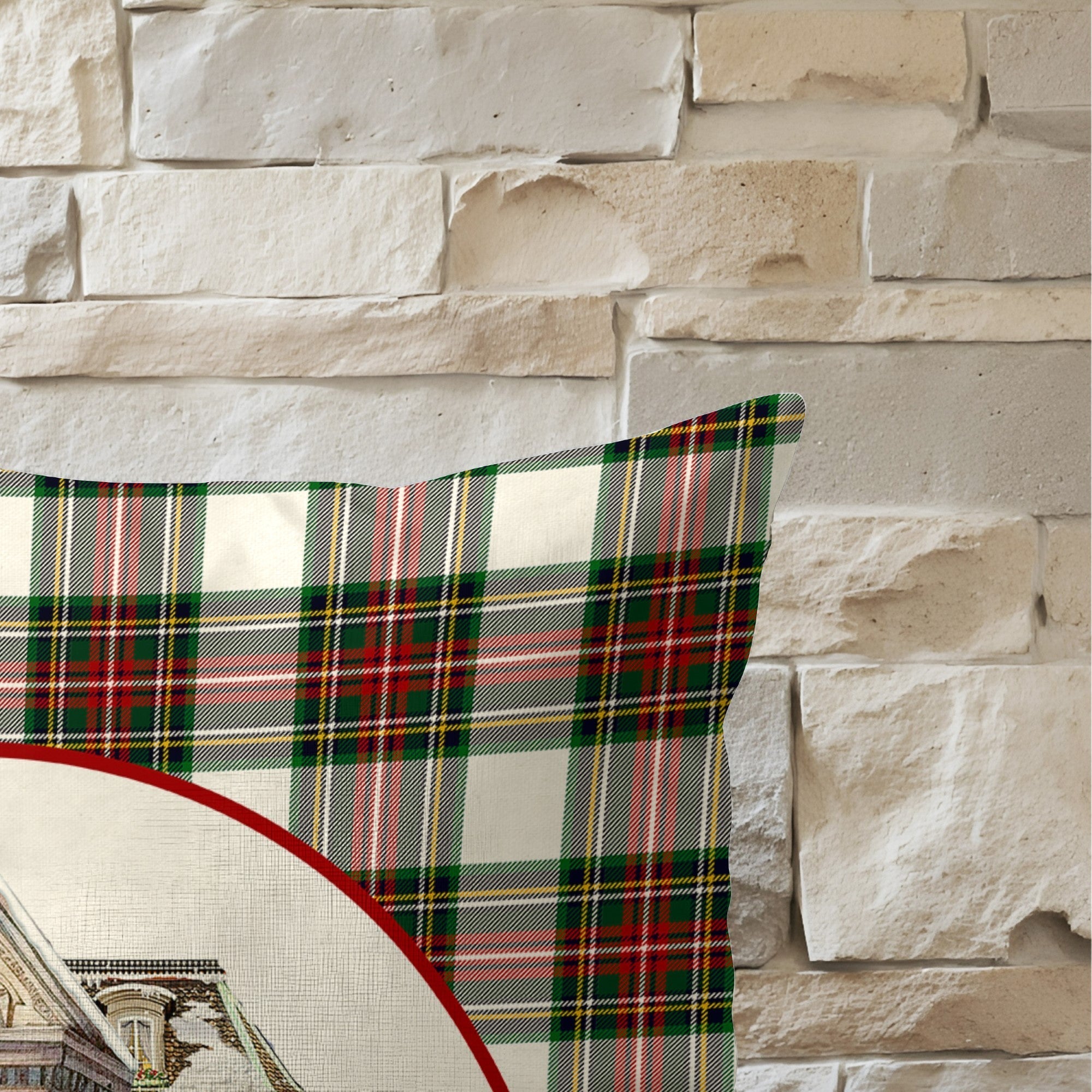 Funda de cojín 100% algodón Christmas City A 50x50 cm