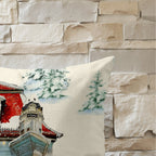 Funda de cojín 100% algodón Christmas City B 50x50 cm