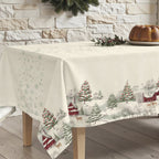 Mantel antimanchas Christmas deer cenefa 1225