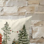 Funda de cojín 100% algodón Christmas House C 30x50 cm
