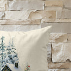 Funda de cojín 100% algodón Christmas Landscape B 50x50 cm