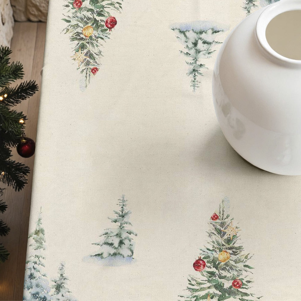 Mantel antimanchas Christmas landscape 100