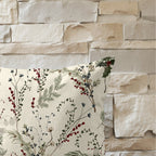 Funda de cojín 100% algodón Christmas Muerdago 2-100 30x50 cm