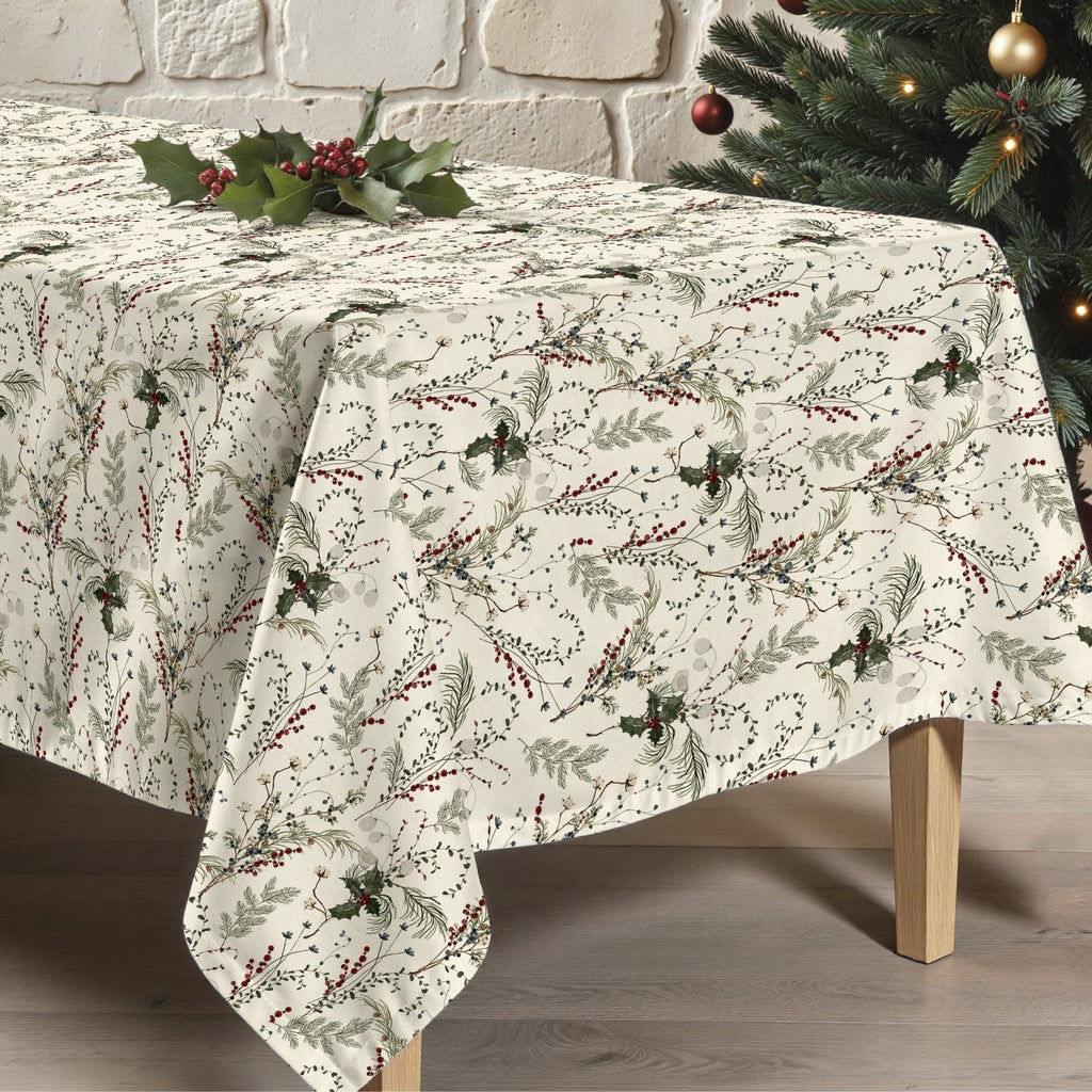 Mantel antimanchas Christmas Muérdago 2