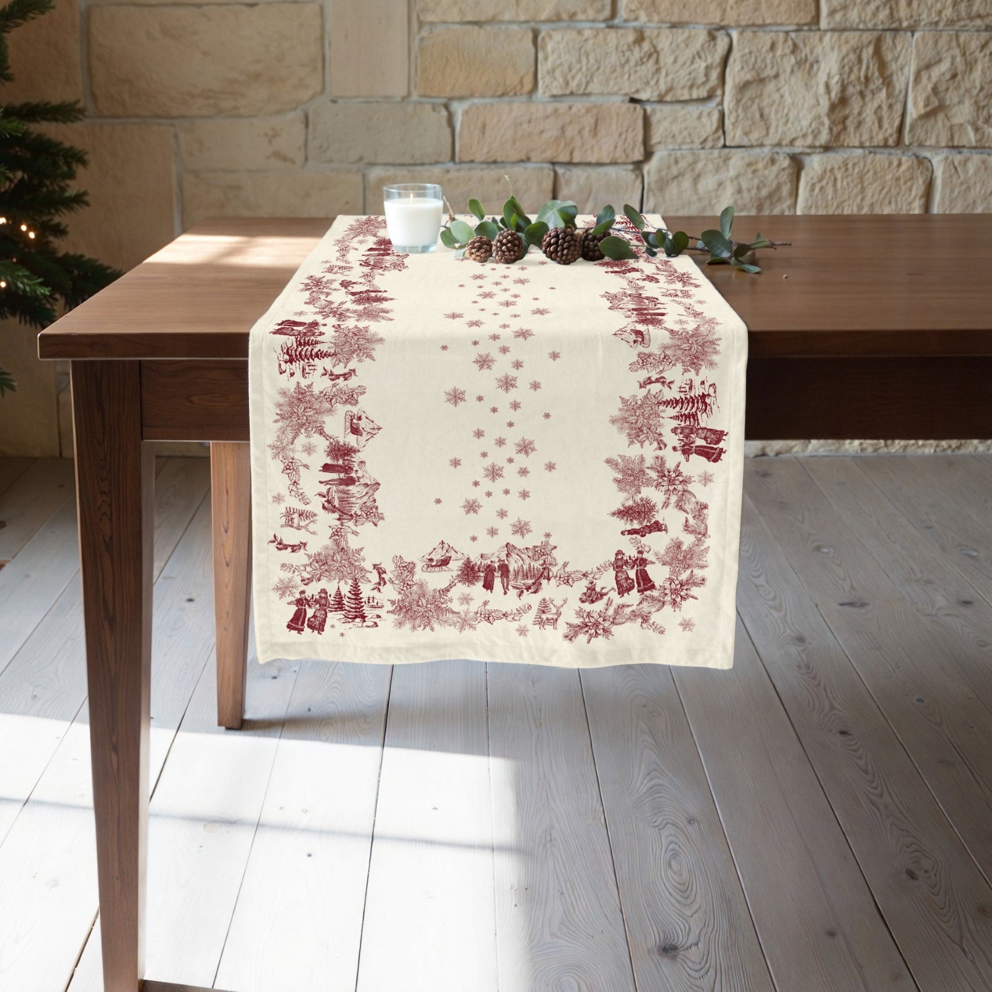 Camino de mesa Christmas New Toile