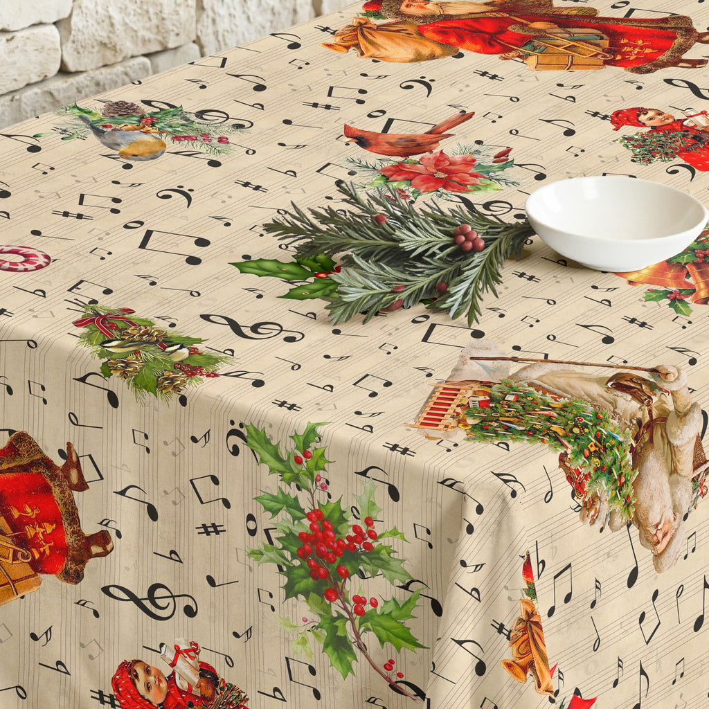 Nappe antitache Partitions Noël