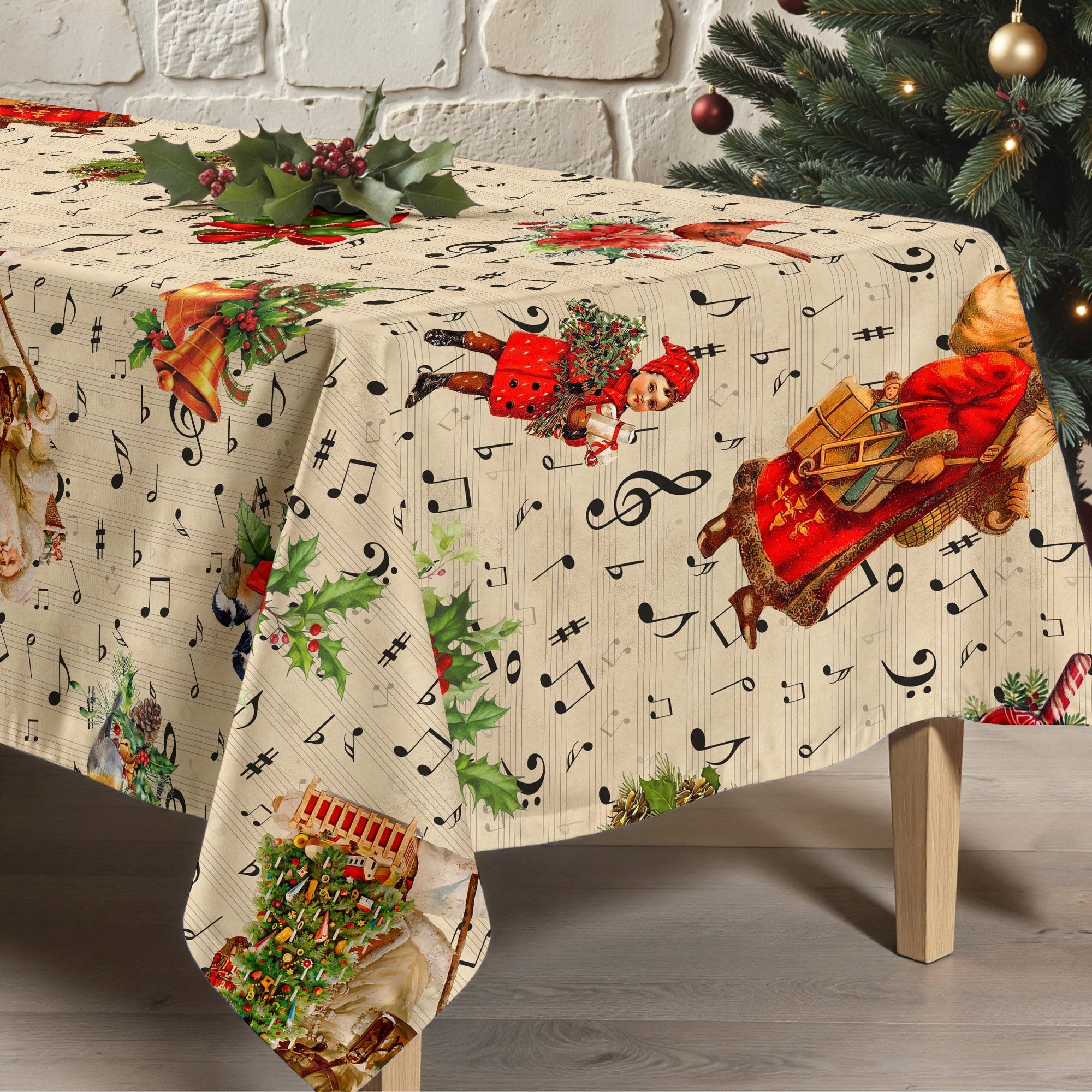 Stain-resistant tablecloth Christmas Sheet Music