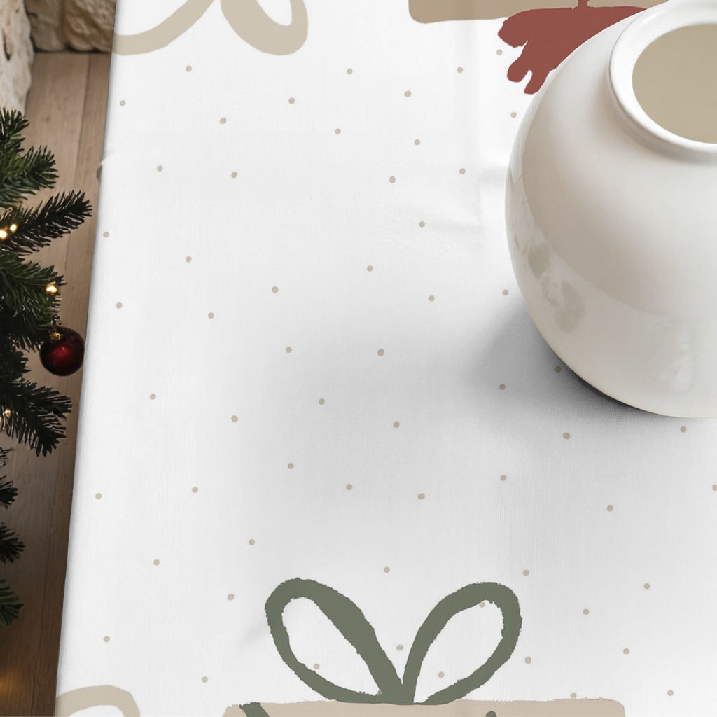 Nappe antitache cadeau de Noël