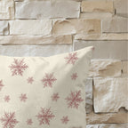 Funda de cojín 100% algodón Christmas red Toile 30x50 cm