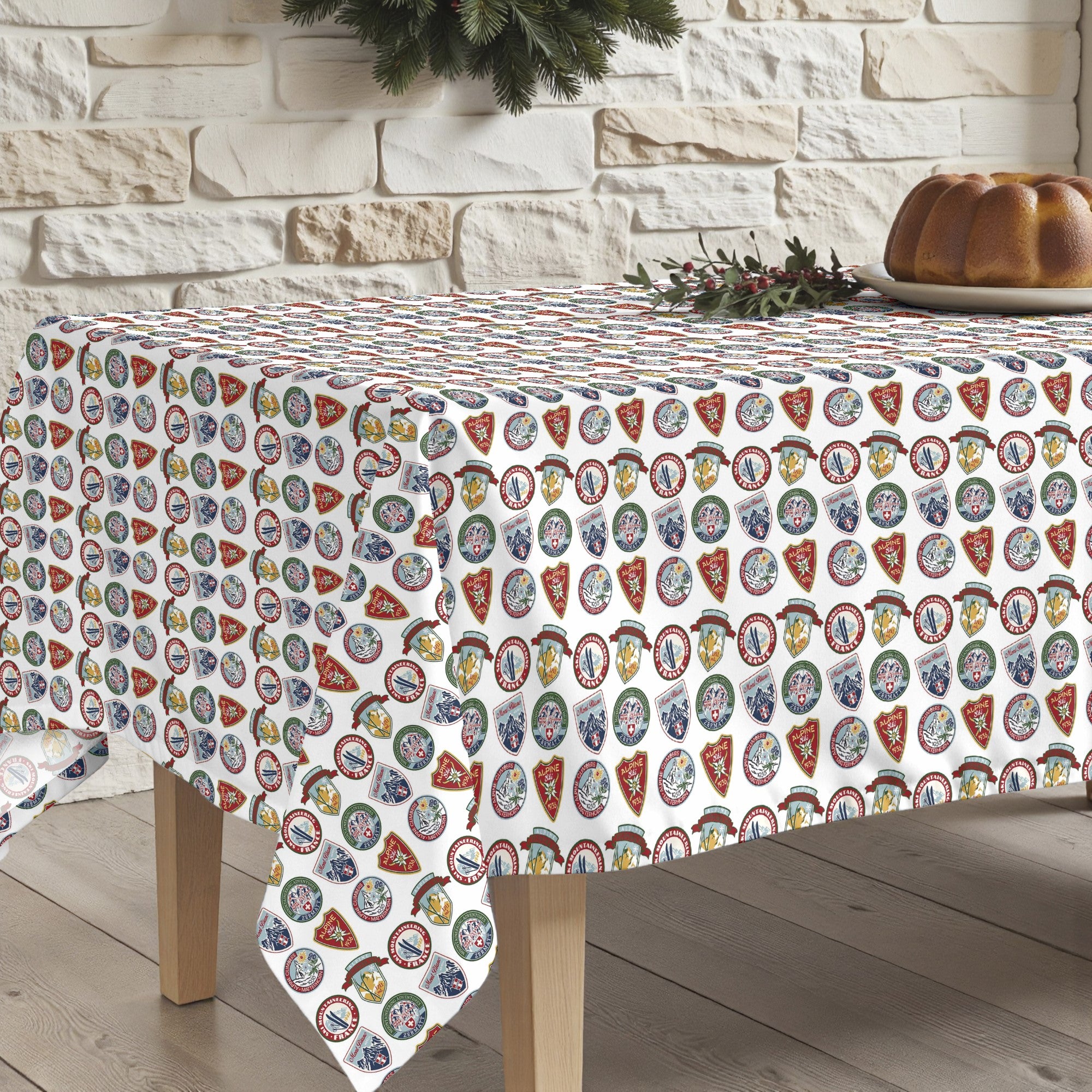 Christmas Sky stain-resistant tablecloth 4
