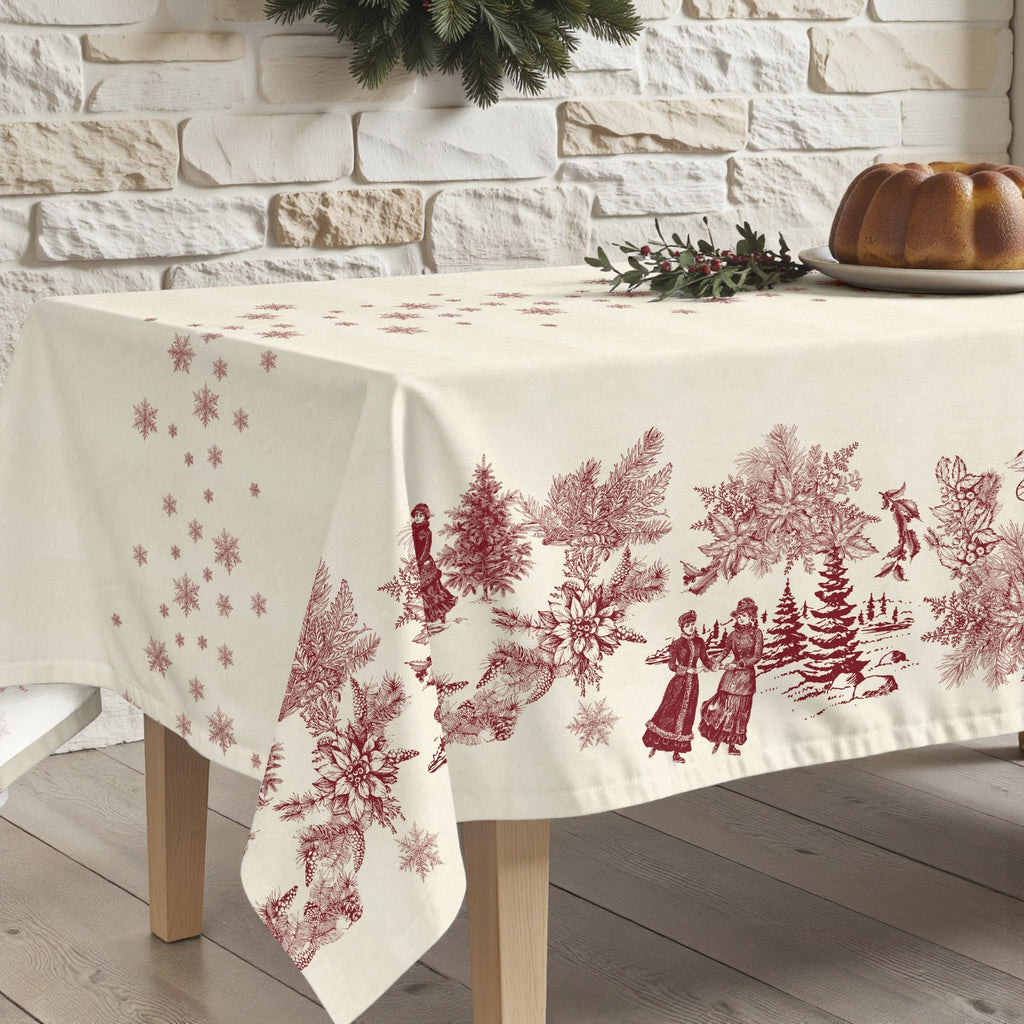 Mantel antimanchas Christmas toile vp-101